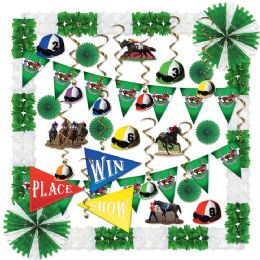 Horse Racing Decorating Kit Piece Count: 37 - Party Supplies