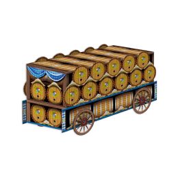 12 Pieces 3-D Beer Wagon Centerpiece Assembly Required - Party Center Pieces