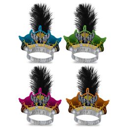 50 Units of Rock The New Year Tiaras Asstd Colors - Party Hats & Tiara