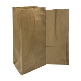 #4 Paper Bag - Kraft (5.24 X 3.4 X 10.91), 2000 Ct. (40 Of 50) - Disposable Plates & Bowls