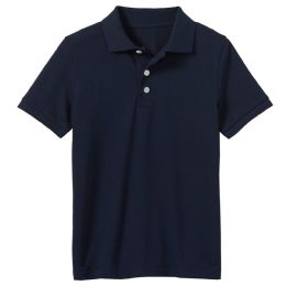 24 Pieces Adult Polo Shirts Navy In Size L - Mens Polo Shirts