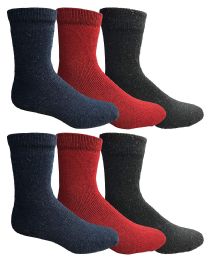 6 Wholesale Yacht & Smith Womens Winter Thermal Crew Socks Size 9-11