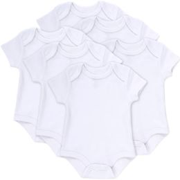 144 Pieces Baby Bodysuit - White Only 3 Months - Baby Apparel