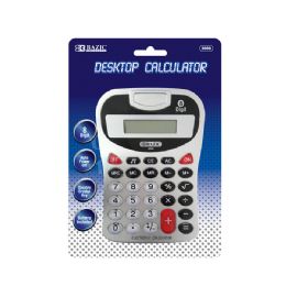 48 Bulk 8-Digit Silver Desktop Calculator W/ Tone