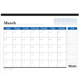 48 Bulk Undated 12-Months Desk Pad Calendar