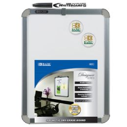 12 Bulk 8.5" X 11" Magnetic Dry Erase Board W/ Marker & 2 Magnets