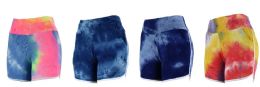 96 Pieces Womens Biker Shorts Color Size Assorted - Womens Shorts