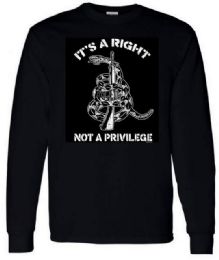 6 Pieces Black Color Longsleeve T-Shirt Not A Privilege Plus Size - Mens T-Shirts