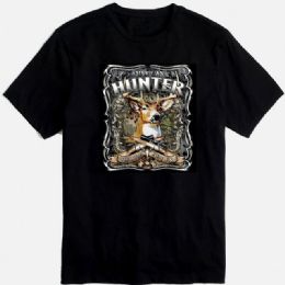 12 Wholesale Black Tshirt American Hunter