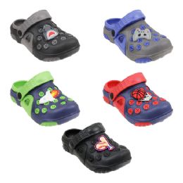 60 Pairs Boy Charm Clog Assorted - Boys Flip Flops & Sandals
