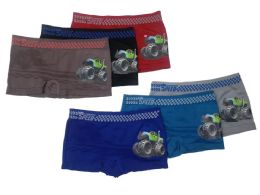 72 Pieces Boy's Seamless Boxer Size Asst - Boys Underwear