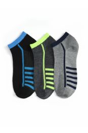 432 Wholesale Boy's Spandex Ankle Socks Size 6-8