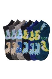 432 Pairs Boys Ankle Socks Jurassic Design Size 2-3 - Boys Ankle Sock