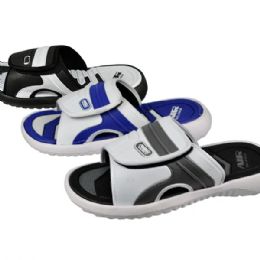 36 Wholesale Boys Sandals Flip Flops Comfortable Insole With Cushion For Every Step Assortment Of Colors
