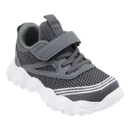 12 Units of Boys Sneaker Casual Sports Shoe In Gray - Boys Sneakers