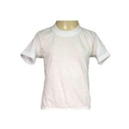 36 Pieces Boys White Crewneck T-Shirt In Size Medium - Boys T Shirts