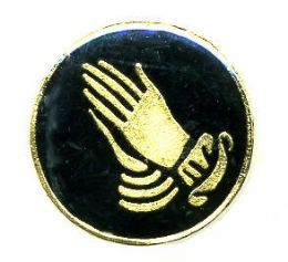 96 Wholesale Brass Hat Pin, Praying Hands,