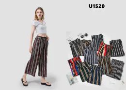 24 Wholesale Capri Length Acrylic Material Pants Size xl
