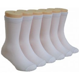 480 Pairs of Children Crew Socks Size 6-8 White