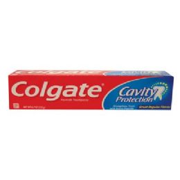 24 Pieces Colgate Toothpaste 6.0 Oz Cavity Protection Regular Flavor - Toothbrushes and Toothpaste