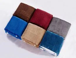 4 Wholesale Corduroy Sherpa Blanket Queen Size In Chocolate