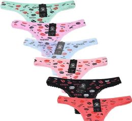 48 Wholesale Women Cotton Panties Graphic Print Size xl