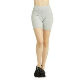 48 Wholesale Cottonbell Ladies Cotton 15 Inch Outseam Shorts With Wide Waistband Size L