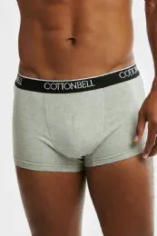 72 Pieces Cottonbell Men's Classic Boxer Trunks Size M - Mens Underwear