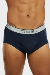 72 Pieces Cottonbell Men's Color Band Briefs Size xl - Mens Underwear