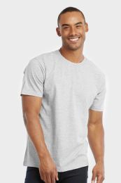 30 Wholesale Cottonbell Mens Crew Neck T Shirt In Grey Size Medium