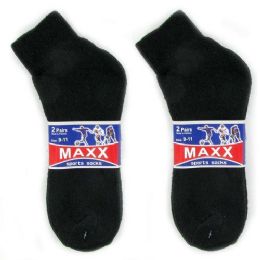 120 Wholesale 2pair Black Socks Size 9-11 Ankle Socks