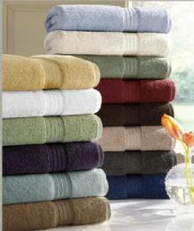 6 Wholesale Designer Luxury Heavy Weight 100 Percent Egyptian Bath Towel In Ivory