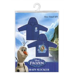 24 Pieces Disney Frozen Raincoat Size 7-8 - Umbrellas & Rain Gear