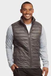 12 Wholesale Et|tu Men's Lightweight Puffer Vest Size M