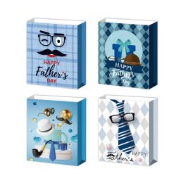72 Wholesale Father's Day Gift Bag Large 10.5 X 13 X 5.5 inch