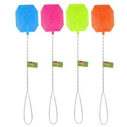 48 Pieces Fly Swatter With Metal Handle Assorted Colors 22 Inch - Pest Control
