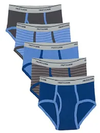 36 Pieces Fruit Of The Loom Boys Brief Underwear Assorted Prints Size Medium - Boys Underwear