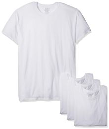 72 Pieces Fruit Of The Loom Mens White Crew Neck T Shirts, Size L - Mens T-Shirts