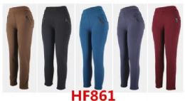 48 Pieces Fur Lined Jogger Pants Size Assorted - Womens Active Wear