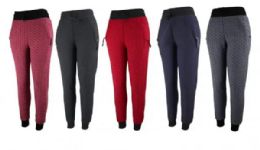 48 Pieces Fur Lined Jogger Pants Size L/ xl - Women's Active Wear Bottoms