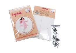 48 Wholesale Girl's Flocking Pantyhose White Size M