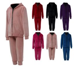 36 Pieces of Girls Fleece Set Assorted Set Sizes 9-11