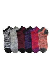 216 Wholesale Girls Printed Casual Spandex Ankle Socks Size 9-11