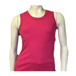 36 Wholesale Girls Tank Top 1-3 In Body Color