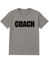 60 Pieces Gray Coach T-Shirt Size 2xl, Cotton Blend Printed In Usa For Sports & Team Leaders - Event Personnel Tees