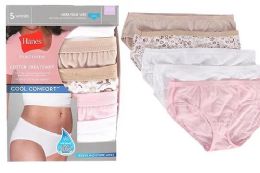 100 Pieces Hanes Ladies Hipster Briefs Size xl - Womens Panties & Underwear