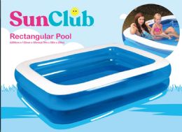 2 Pieces Inflatable Rectangular Pool - Water Sports