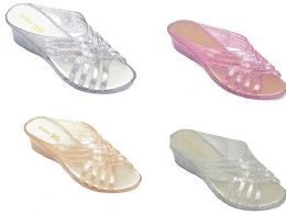 36 Wholesale Jelly Sandals Shoes For Women In Assorted Color // Size 6 - 10