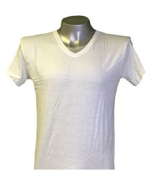 36 Pieces Kaiser Mens V-Neck T-Shirt In Size Large - Mens T-Shirts