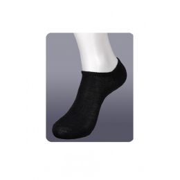 432 Wholesale Kids Black No Show Sports Socks Size 6-8